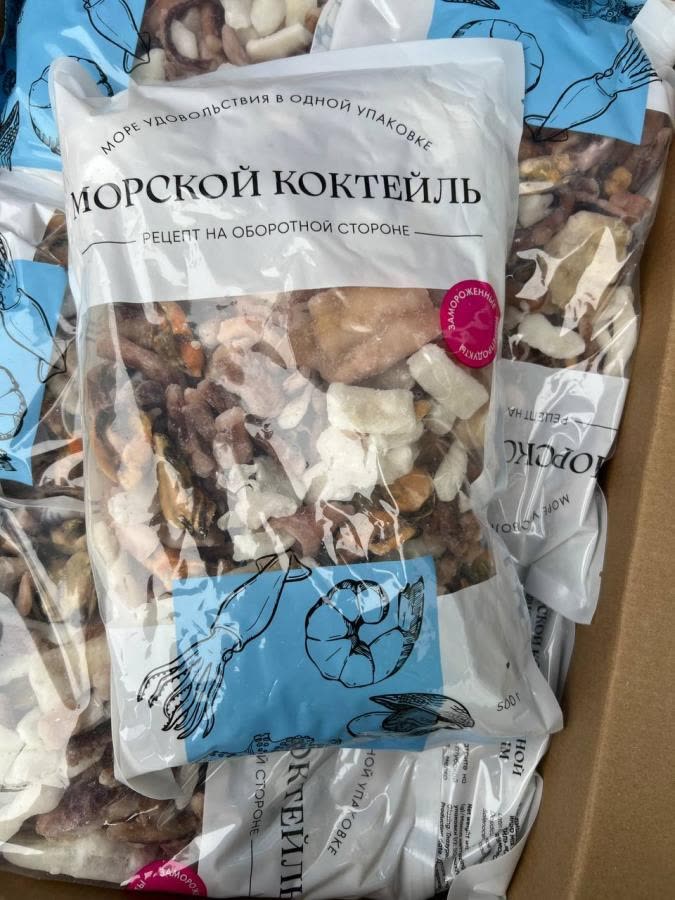 Морской коктейль из морепродуктов, упак. 500гр (1/20)