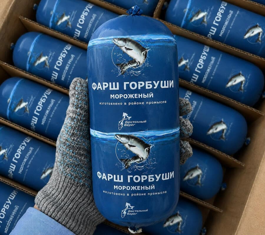 Фарш горбуши "Восточный берег" (Камчатка), УПАК 1кг. (1/12)